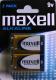 Maxell Alkaline 6LR61 (9V) blister 2 pcs battery
