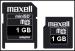 Maxell Mini SD flash card 1GB