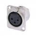 Neutrik NC3FD-L-1 3 pole XLR female receptacle