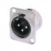 Neutrik NC3MD-L-1 3 pole XLR male receptacle